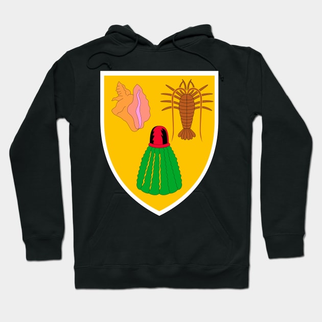 Coat of arms of the Turks and Caicos Islands Hoodie by Flags of the World